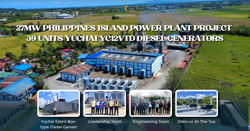 27MW Philippines Island Power Plant Project | 39 Units Yuchai YC12VTD Gensets
