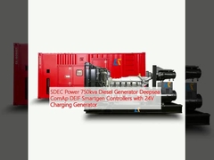 SDEC Power 750kva Diesel Generator Deepsea ComAp DEIF Smartgen Controllers with 24V Charging Generator