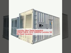 Cummins Silent Diesel Generators 120kW/150kVA 50Hz 1500 vòng/phút Cummins 150 kW Máy phát điện diesel
