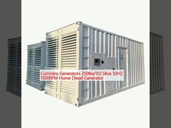 Cummins Generators 250Kw/312.5Kva 50HZ 1500RPM Home Diesel Generator