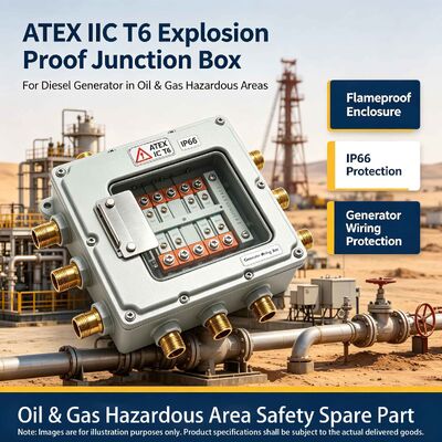 Un buen precio. ATEX IIC T6 Explosion-proof Junction Box for Diesel Generator in Oil & Gas Hazardous Areas online